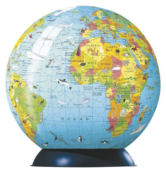 Stort globuspuslespill